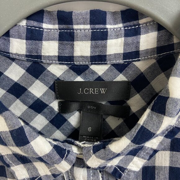 BUNDLE: J.Crew Gingham Cotton Shirts - 3 Included See Sizes - Picture 5 of 11